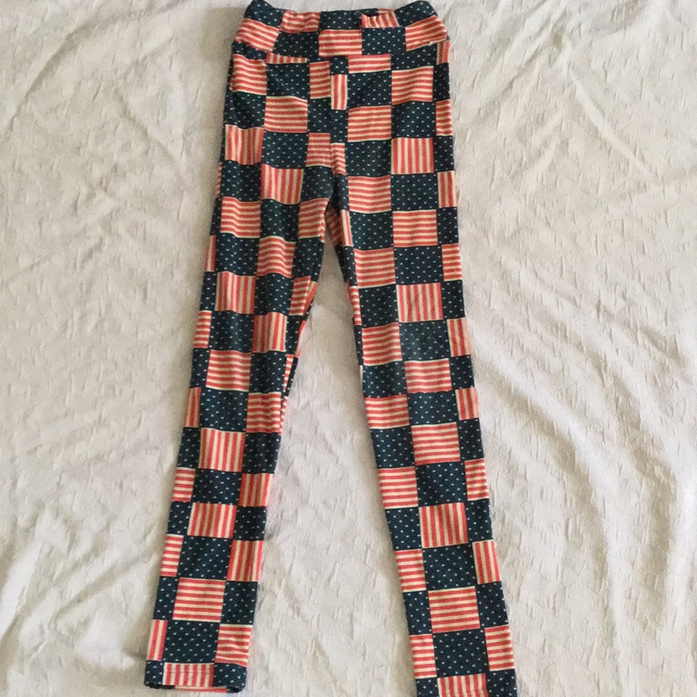 Pants red white and blue pants